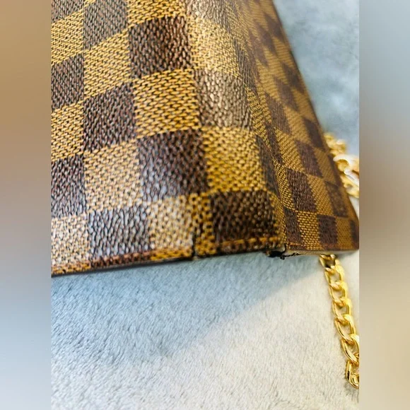 Louis Vuitton Bag Damier Porte Feuilla Long Zipper Crossbody Wallet Wrislet - Picture 13 of 14